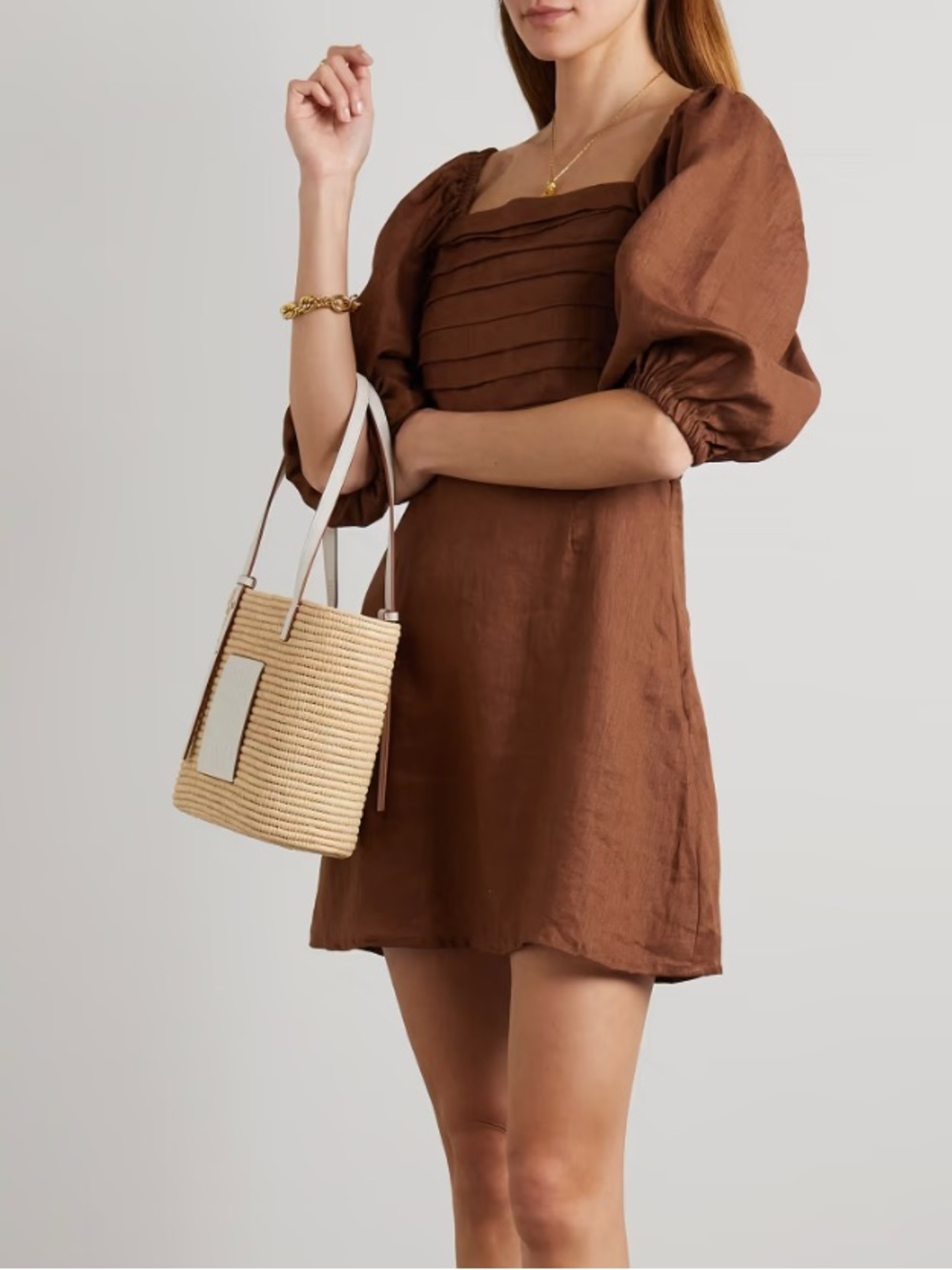 Faithfull the Brand 100% linen mini dress